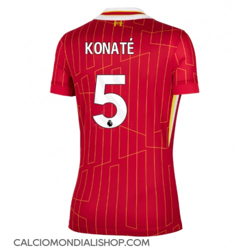 Maglie da calcio Liverpool Ibrahima Konate #5 Prima Maglia Femminile 2024-25 Manica Corta